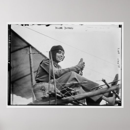 Proefpiloot voor de Pioneering Aviator Helene Dutr Poster (Voorkant)