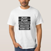 Proefplan Strategiseren Organiseren Mobiliseren T-shirt (Voorkant)