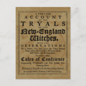 Proefproeven met oude salem-heks briefkaart (Voorkant)