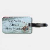 Proefproeven met zee van RMS Titanic Bagagelabel (Achterkant horizontaal)