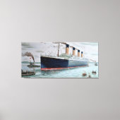 Proefproeven met zee van RMS Titanic Canvas Afdruk (Voorkant)