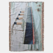 Proefproeven met zee van RMS Titanic Deken (Voorkant Verticaal)