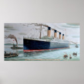 Proefproeven met zee van RMS Titanic Poster (Voorkant)