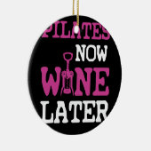 Proefprogramma's nu Wine Later Werken-out Gym Keramisch Ornament (Rechts)