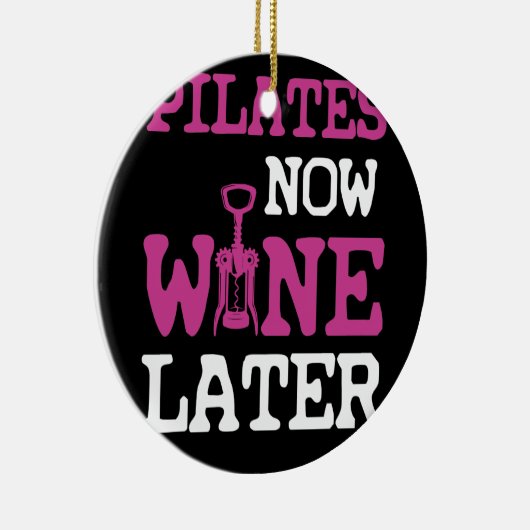 Proefprogramma's nu Wine Later Werken-out Gym Keramisch Ornament (Rechts)