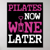 Proefprogramma's nu Wine Later Werken-out Gym Poster (Voorkant)