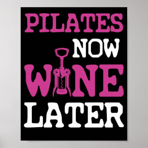 Proefprogramma's nu Wine Later Werken-out Gym Poster