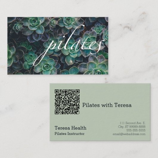 Proefprogramma's QR Visitekaartje (Voorkant / Achterkant)