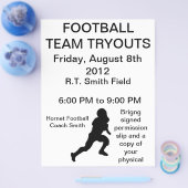 Proefprogramma's voor footballs flyer (Enkel)