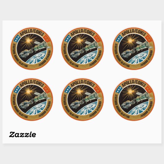 Proefproject Apollo-Sojoez Ronde Sticker (Vel)