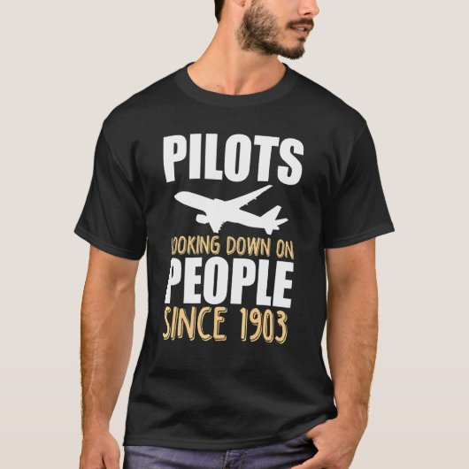 Proefproject dat mensen sinds de luchtvaart van 19 t-shirt (Voorkant)