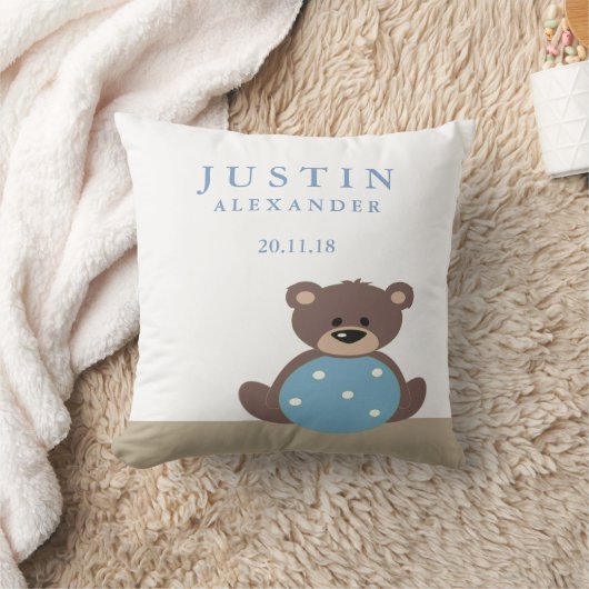 Proefproject van de geboorte van Teddy Bear Kussen (Deken)