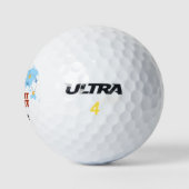 Proefproject voor wereldkaart cadeaus voor vervroe golfballen (Logo)