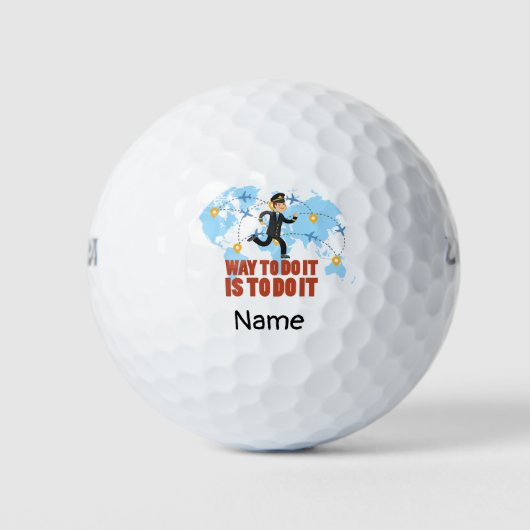 Proefproject voor wereldkaart cadeaus voor vervroe golfballen (Voorkant)