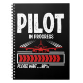 Proefproject voortschrijdend vliegtuig Funny Pilot Notitieboek (Voorkant)