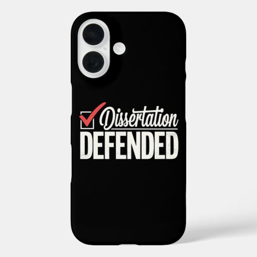 Proefschrift Verdedigd PhD Afgestudeerd Afstuderen Case-Mate iPhone Case (Achterkant)