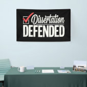 Proefschrift Verdedigd PhD Afgestudeerd Afstuderen Spandoek (Beurs)