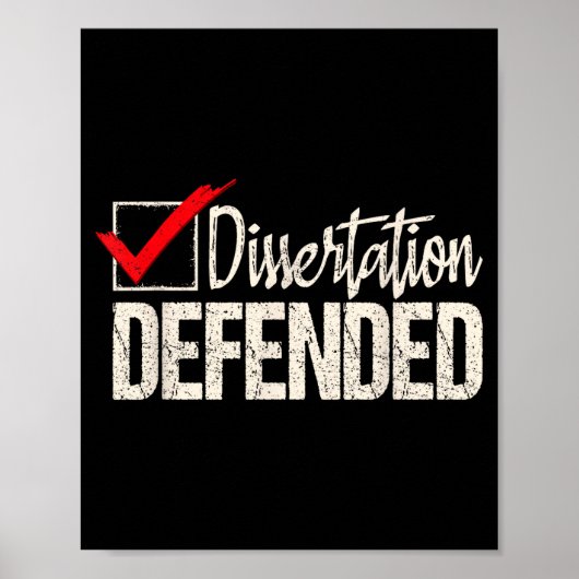 Proefschrift verdedigd - phd afgestudeerd dr. poster (Voorkant)