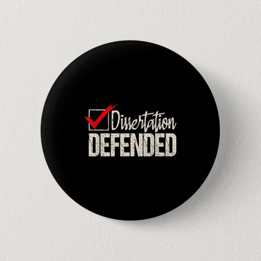 Proefschrift verdedigd - phd afgestudeerd ph.d. ronde button 5,7 cm (Voorkant)