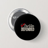 Proefschrift verdedigd - phd afgestudeerd ph.d. ronde button 5,7 cm (Voorkant /achterkant)