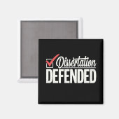 Proefschrift Verdedigd Promovendus Afstuderen Magneet (Voorkant / Achterkant)