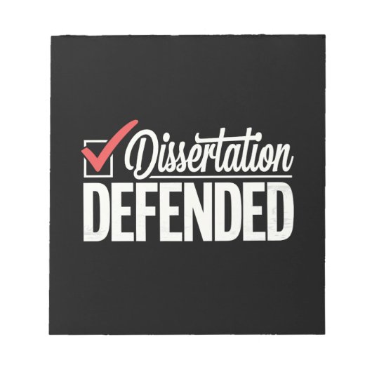 Proefschrift Verdedigd Promovendus Afstuderen Notitieblok (Voorkant)