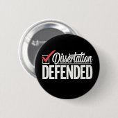 Proefschrift Verdedigd Promovendus Afstuderen Ronde Button 5,7 Cm (Voorkant /achterkant)