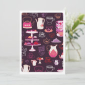 Proefuitnodiging voor hoogtheekkoffie kaart (Staand voorkant)