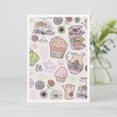 Proefuitnodiging voor hoogtheekkoffie kaart (Staand voorkant)