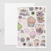 Proefuitnodiging voor hoogtheekkoffie kaart (Voorkant / Achterkant)