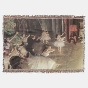 Proefvoorstelling op het toneel door Edgar Degas Deken
