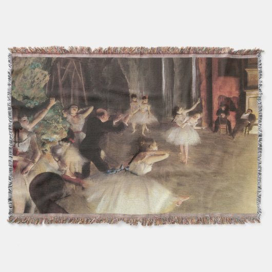 Proefvoorstelling op het toneel door Edgar Degas Deken (Voorkant)