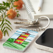 Proefvuurtoren Pilsumer Leuchtturm Sleutelhanger (Voorkant Rechts)