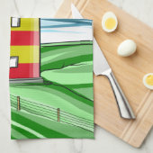 Proefvuurtoren Pilsumer Leuchtturm Theedoek (Quarter Fold)