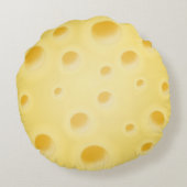 ProefZwitserse kaas met gepersonaliseerde kazen Rond Kussen (Achterkant)