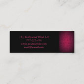 Proesional elegant gentle florale monogram mini visitekaartje (Achterkant)