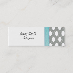 Proesional elegant polka stips mini visitekaartje