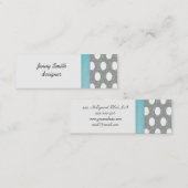 Proesional elegant polka stips mini visitekaartje (Voorkant / Achterkant)