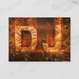 Proesional gold explosive DJ logo visitekaartje