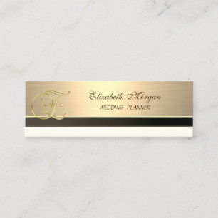 Proesional Modern Luxury Elegant Golden Mini Visitekaartje