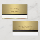Proesional Modern Luxury Elegant Golden Visitekaartje (Voorkant / Achterkant)