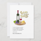 Proeven Franse gierwijn Bedankkaart (Achterkant)