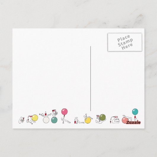 Proeven voor briefkaart van wijnliefhebbers, grijs (Achterkant)