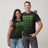 Proeverij van groene gradiënt wijn t-shirt (Unisex)
