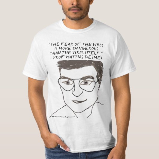 Prof Desmet Fear Not T-Shirt by RoseWrites (Voorkant)