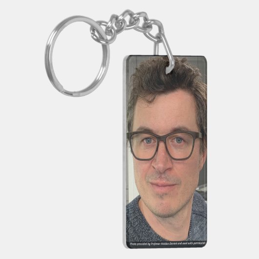 Prof Desmet Foto Sleutelhanger van RoseWrites (Voorkant Links)