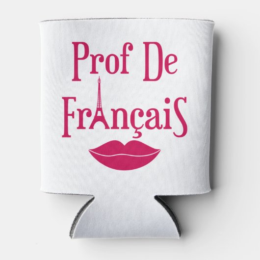 Prof. Francais Franse leraar Madame Women Blikjeskoeler (Voorkant)