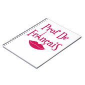 Prof. Francais Franse leraar Madame Women Notitieboek (Linkerzijde)