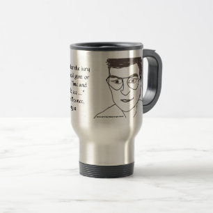 Prof Mattias Desmet Travel Mug van RoseWrites Reisbeker