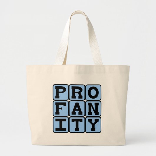 Profaniteit, Piep Piep Piep Grote Tote Bag (Voorkant)
